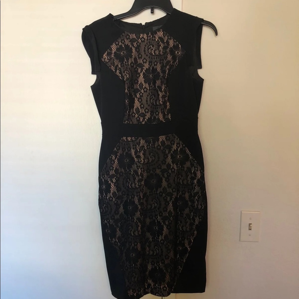 Black midi dress